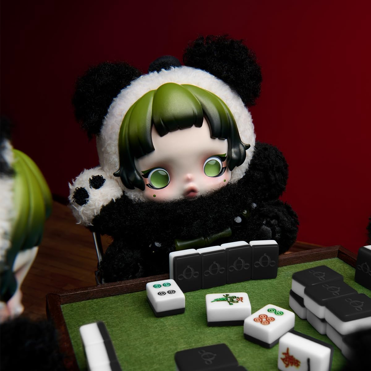 萌到心化了的治愈系单品！POP MART泡泡玛特SKULLPANDA熊怠怠毛绒挂件