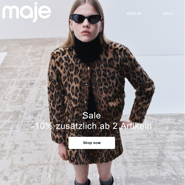 法式轻奢代表品牌Maje