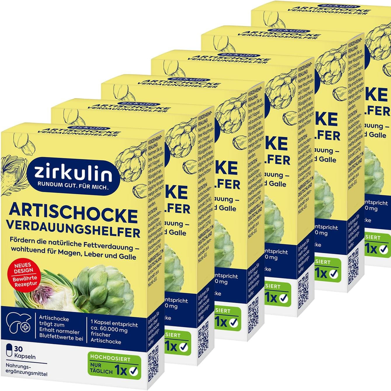 年关将至，一粒轻松应对大餐油腻负担！Zirkulin洋蓟消化胶囊180片