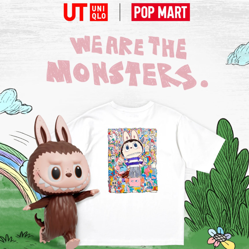 🎉全家一起穿上拉布布联名UT变身！UNIQLO×POP MART联名系列