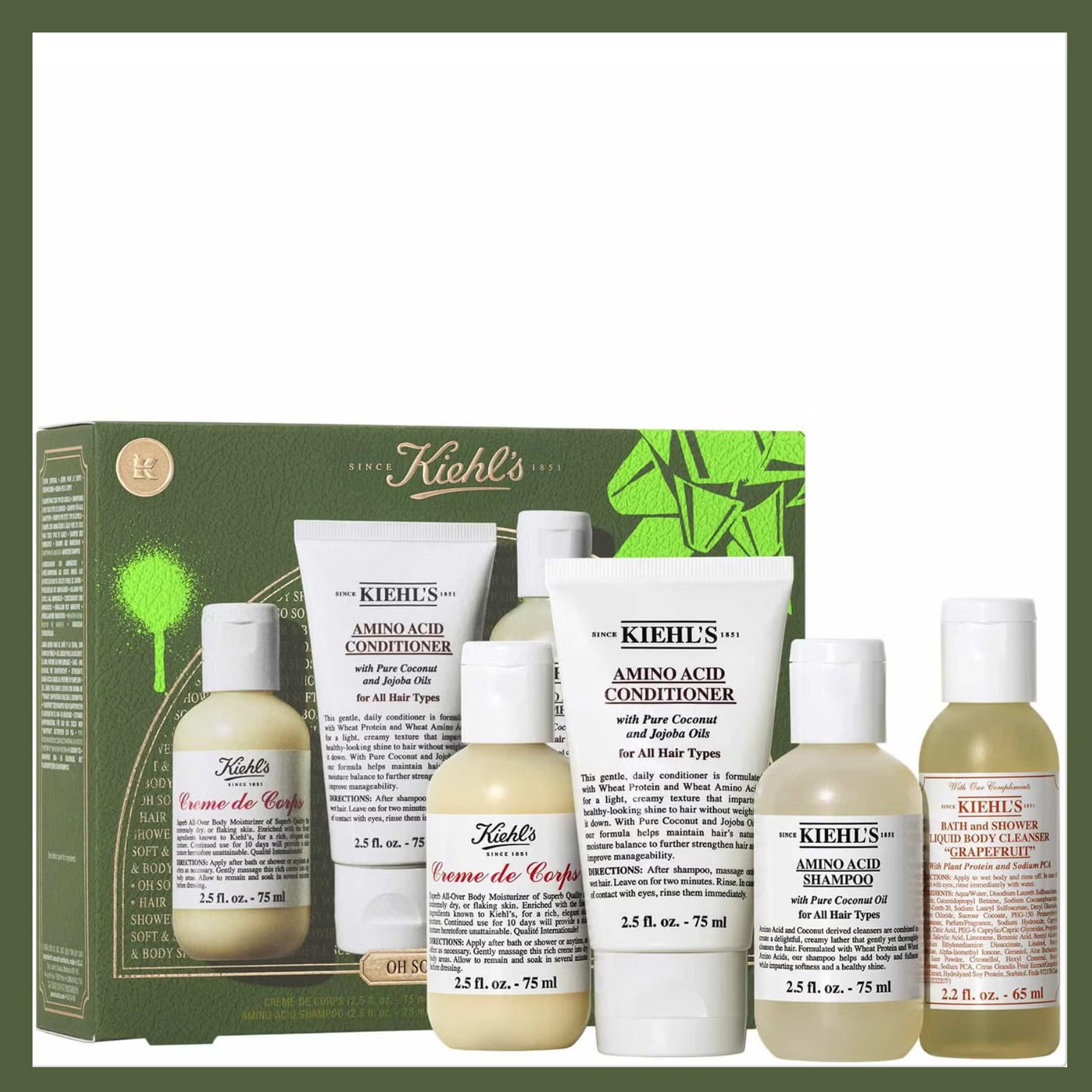 日常护理也变成舒缓享受！💛Kiehl’s 柔润丰盈洁护套装