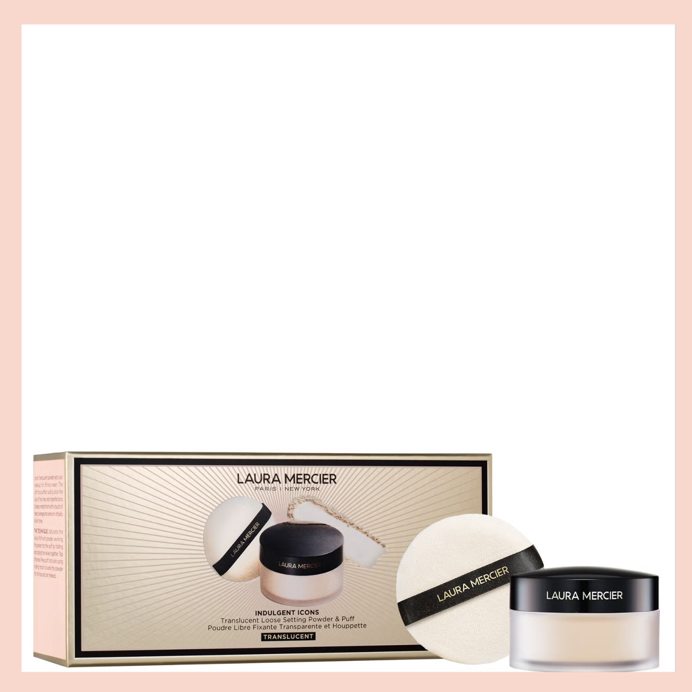 无平替，散粉的神！Laura Mercier 柔光透明蜜粉+粉扑套装