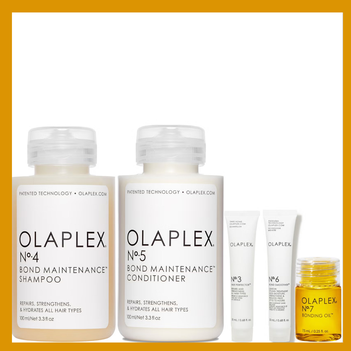 全链路修护，顺滑可见💛Olaplex 5步顺滑修护套装