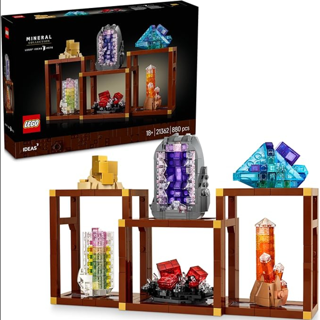 用积木堆砌出闪耀夺目的璀璨矿石！🪨LEGO Ideas 矿物收藏系列