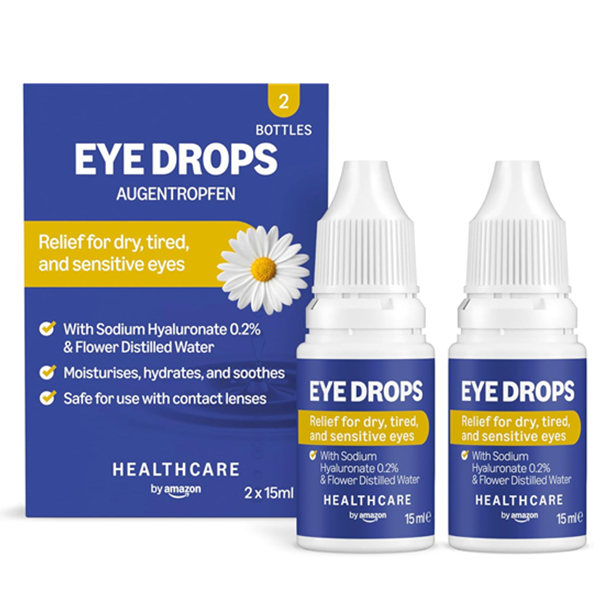 屏幕党干眼症的“金银花露”！Amazon Basic Care 透明质酸保湿滴眼液0.2%（2瓶×15ml）