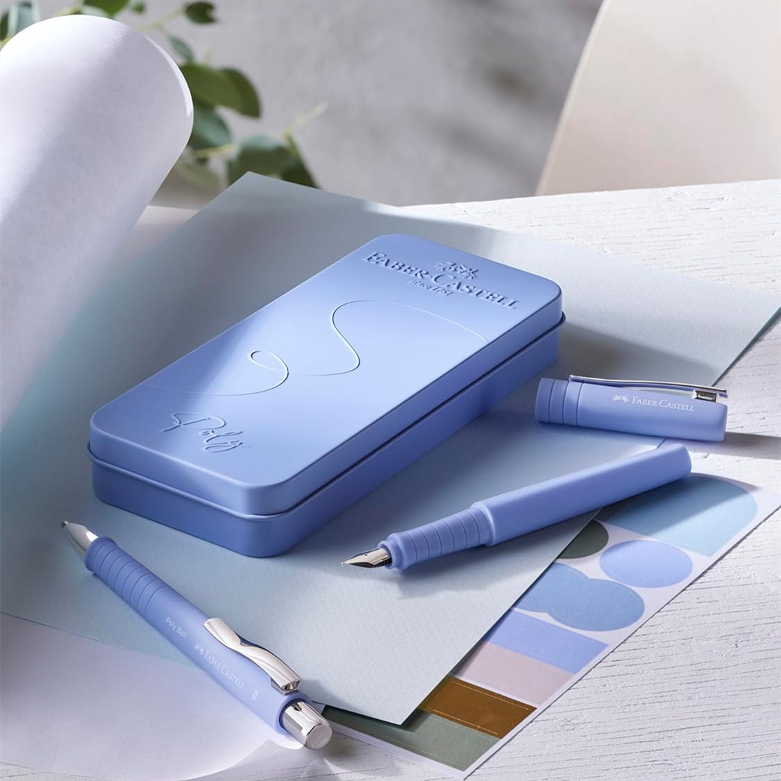清新色流畅书写体验，日常的小确幸！Faber-Castell 钢笔圆珠笔书写礼品套装