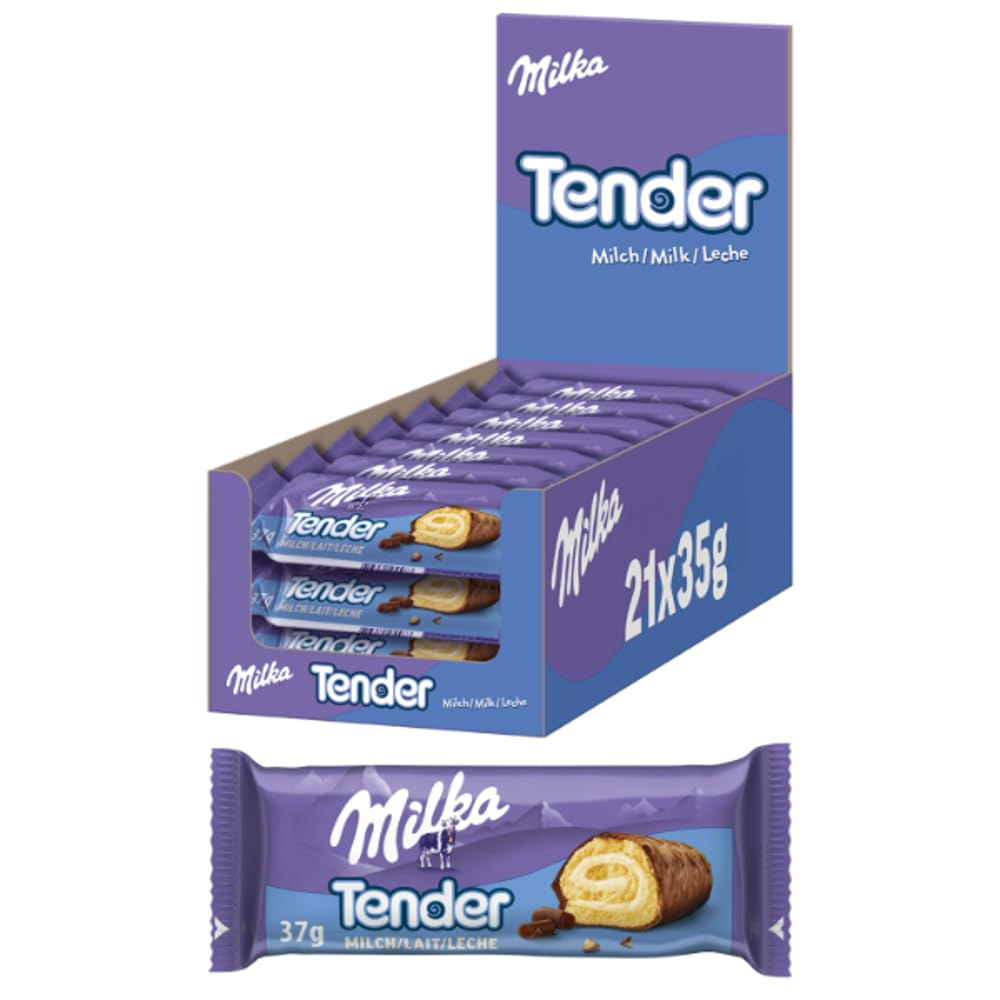 不知道，我的巧克力很曼妙！Milka Tender Milch 软心牛奶巧克力卷 21x35g