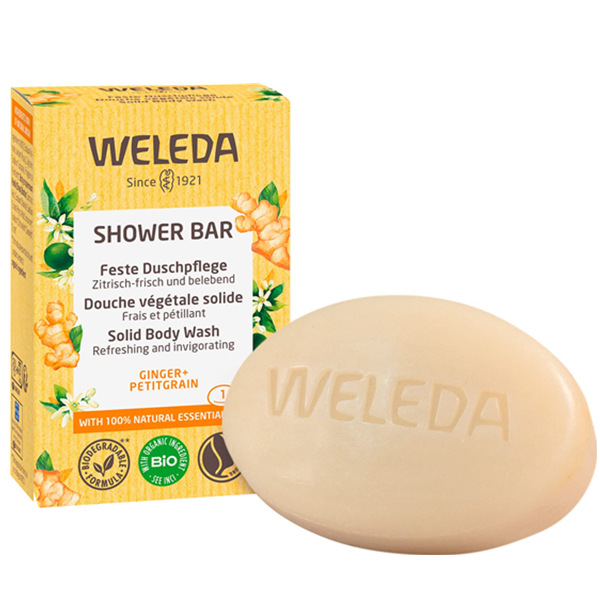 自然高级香氛！WELEDA 姜与苦橙叶固体沐浴皂