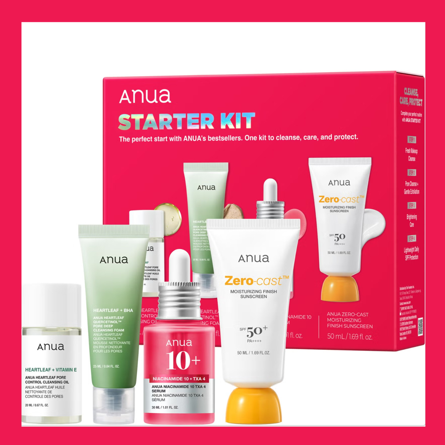 Less is more！韩系舒缓极简护肤哲学🌿Anua 王牌护肤套组