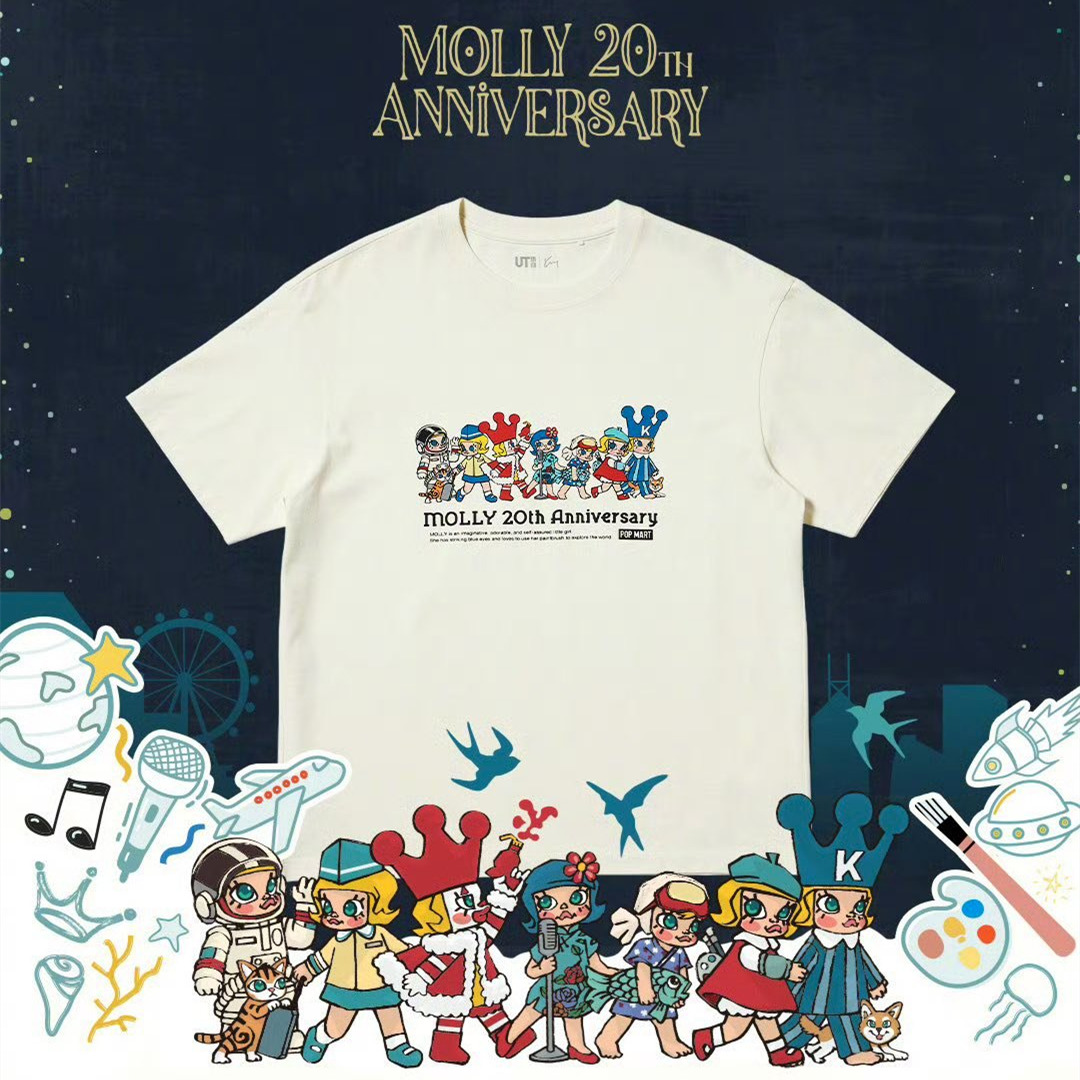 ❤️始终以纯粹之心探索世界！泡泡玛特Molly20周年合作系列