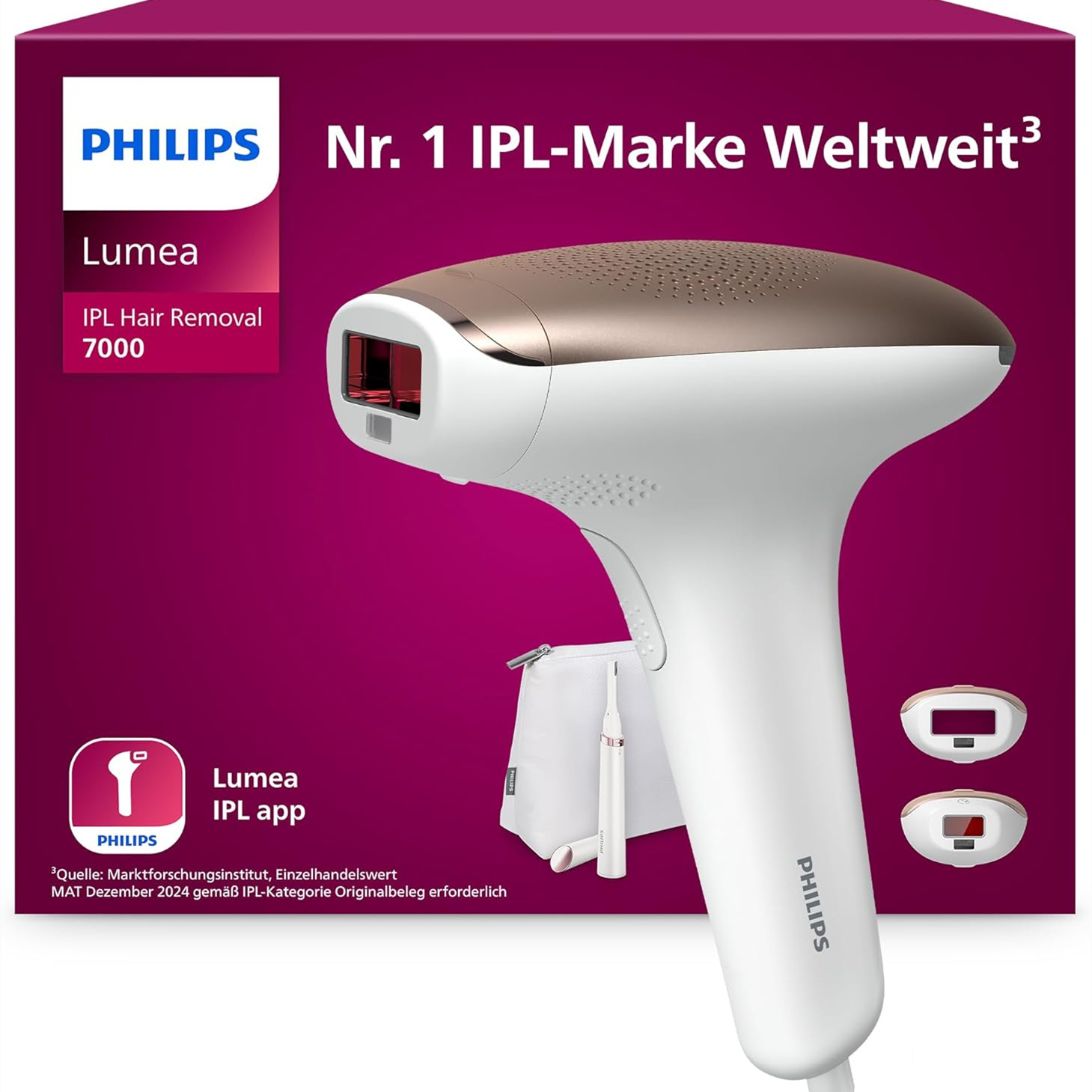 夏天还你一个白白滑滑的肌肤！Philips Lumea IPL 7000 Series 家用光子脱毛仪