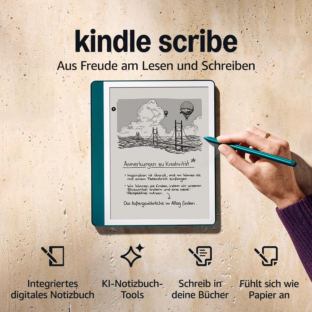 学生会议党刚需，无限接近真纸张书写手感！Kindle Scribe 64GB 电子书写本