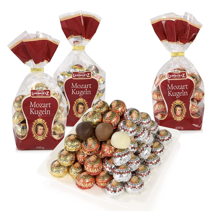 奥地利特产~圣诞日历莫扎特球巧克力，夹心多层次的风味！
