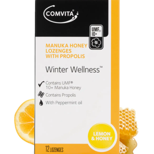 润物细无声 秋冬季节 Comvita康维他的麦卢卡蜂蜜10+蜂胶润喉糖为全家提高免疫！