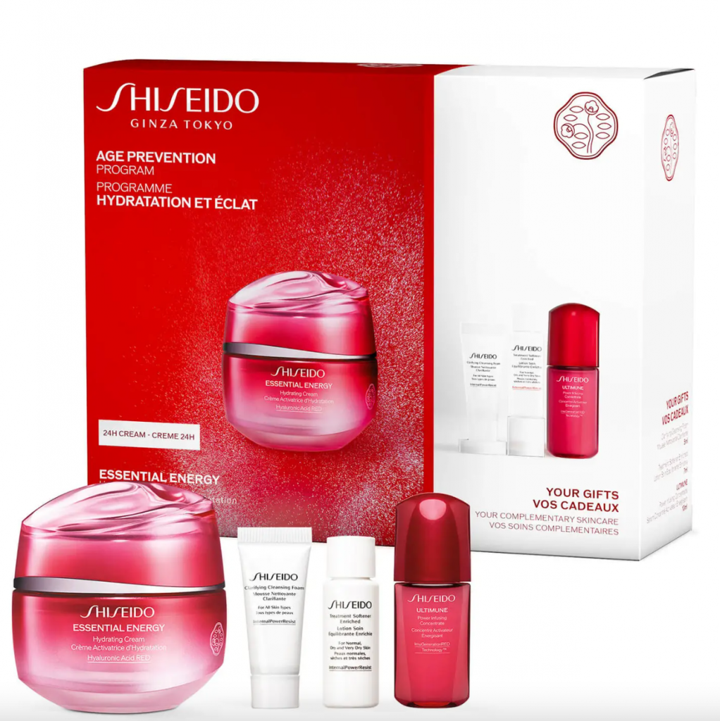 全新升级！Shiseido/资生堂鲜润赋活水氧面霜套装