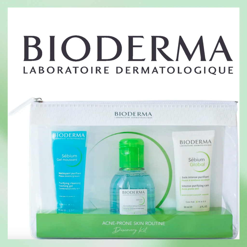 卸妆、控油、收敛，三效净养！Bioderma/贝德玛净妍护肤套装