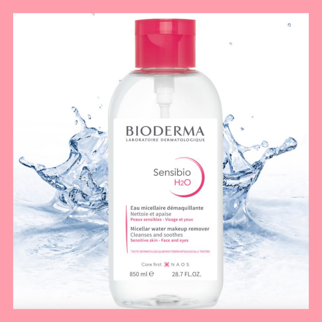 全新按压设计！加量不加价！Bioderma/贝德玛 “明星粉水”舒研多效卸妆水850ml