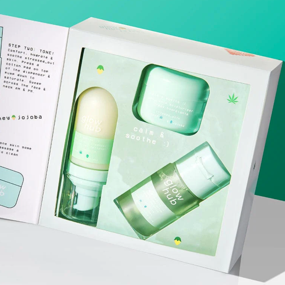 全新小众品牌上线！！Glow Hub 镇静&舒缓护肤探索礼盒
