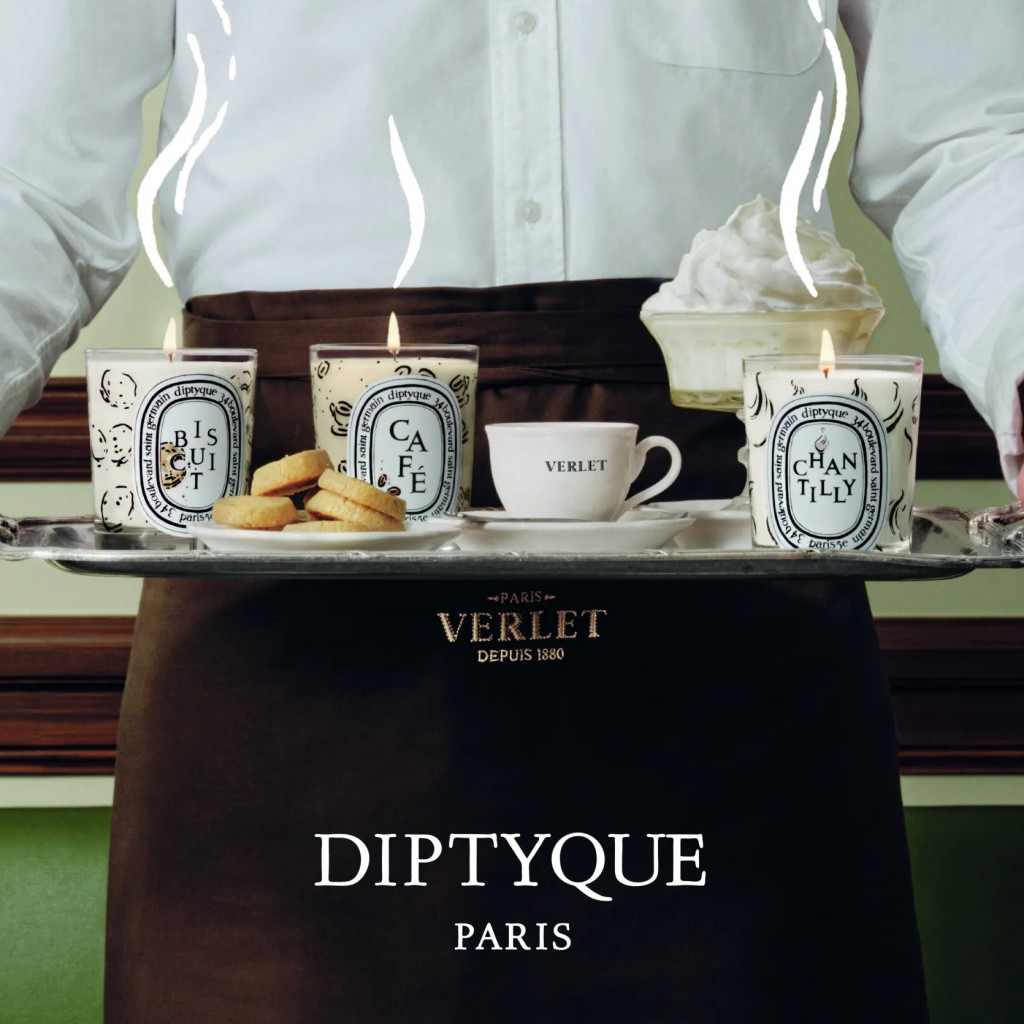 欢迎光临Diptyque巴黎咖啡馆☕️Diptyque x cafe Verlet联名！
