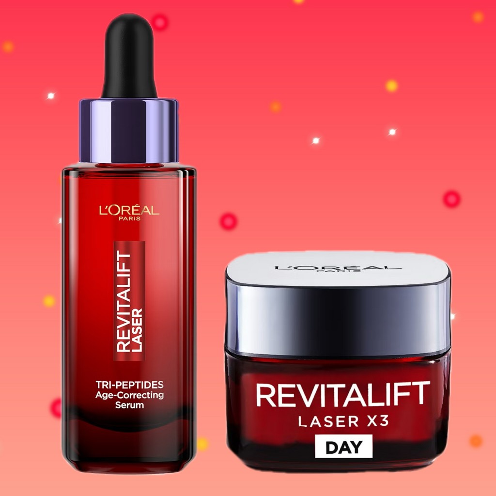 28 天把垮脸变回少女感！L’Oreal Paris/欧莱雅 反重力CP抗老套装