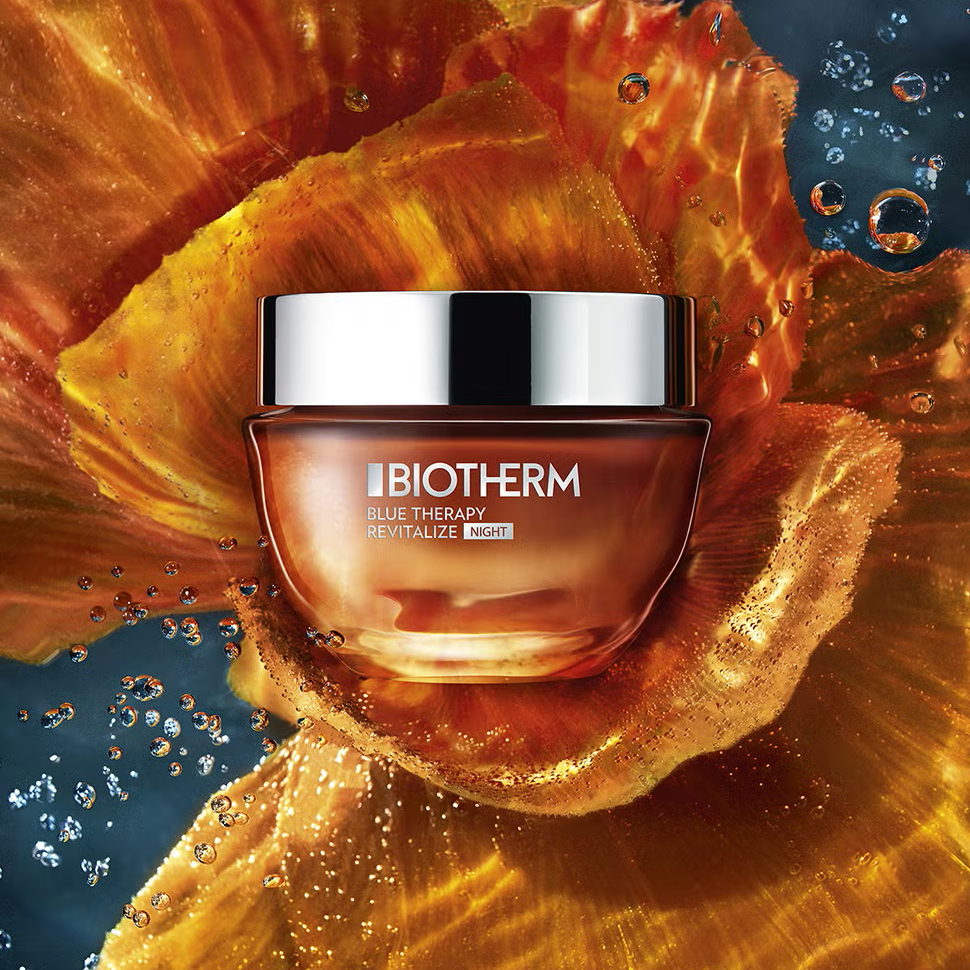 熬夜垮脸救星！Biotherm/碧欧泉「蓝源夜间精华霜」